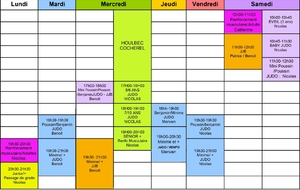 Horaires Saison 2024-2025