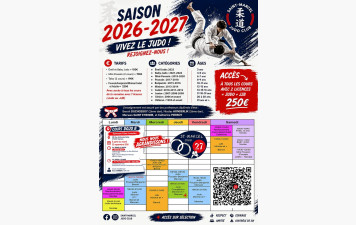 COURS SAISON 2026 - 2027 - REPRISE LE 07 SEPTEMBRE